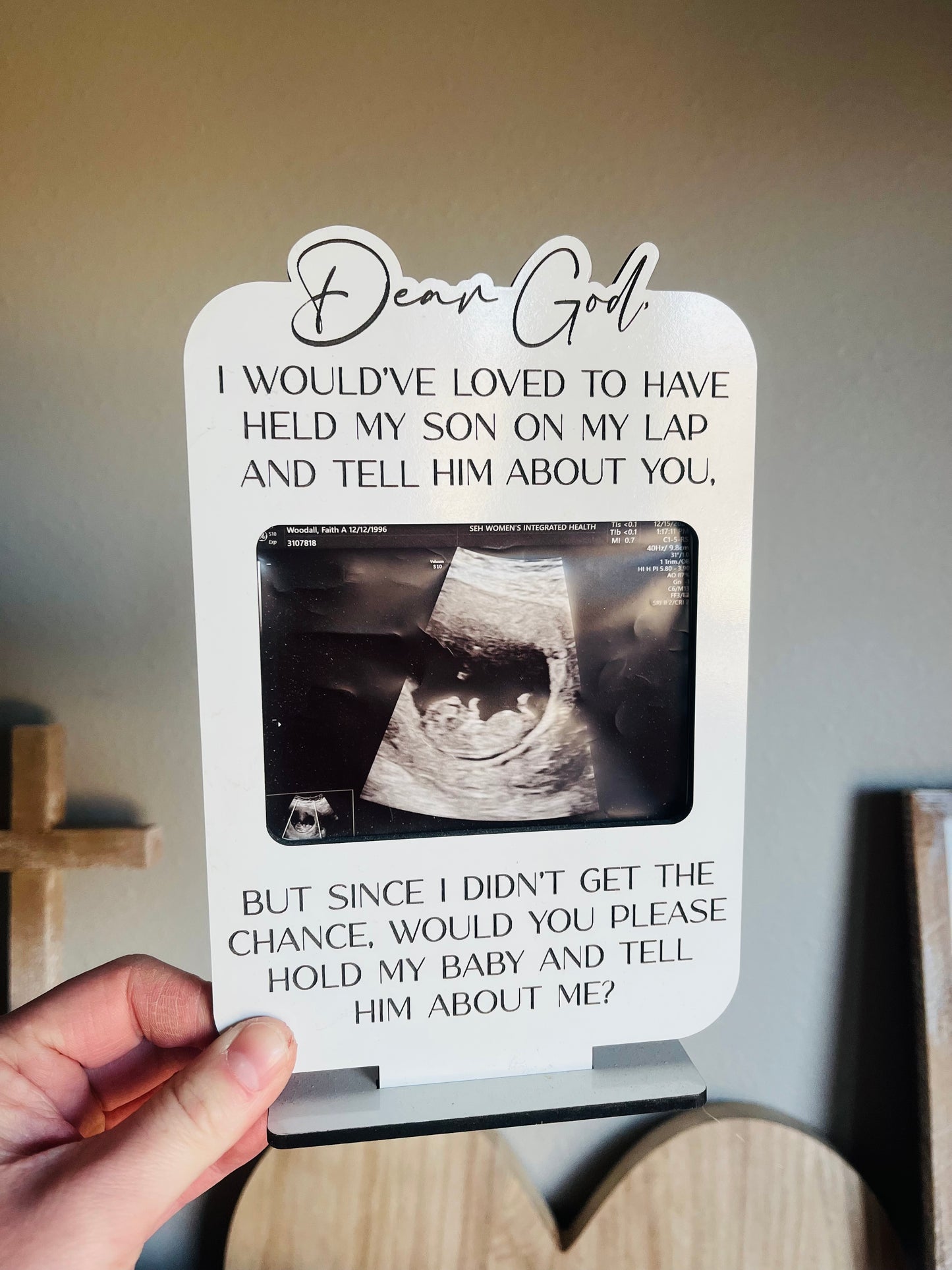 Dear God - Ultrasound Frame