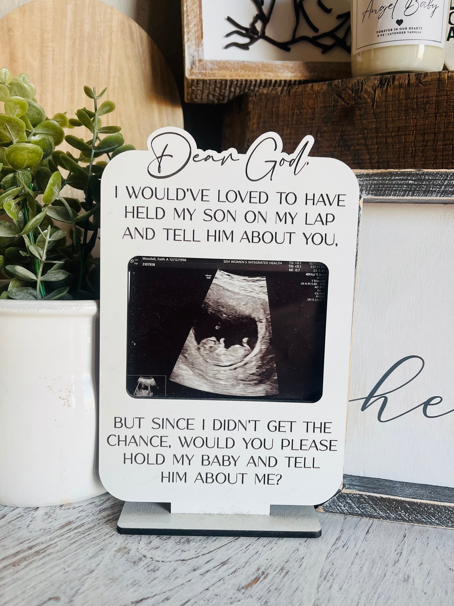 Dear God - Ultrasound Frame