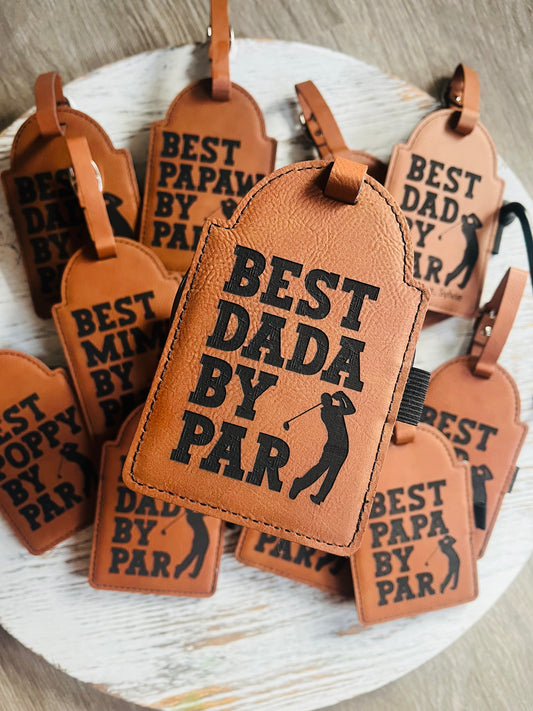 Best Dad By Par Golf Tee Holder