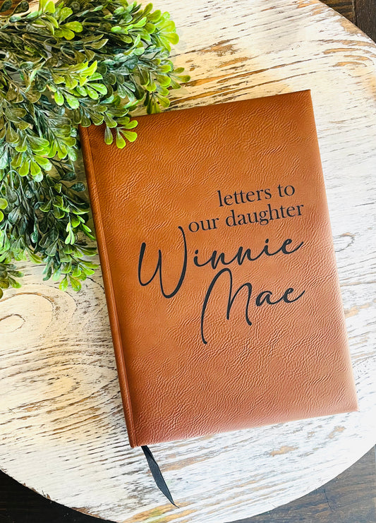 Letters To Our Child Leather Journal