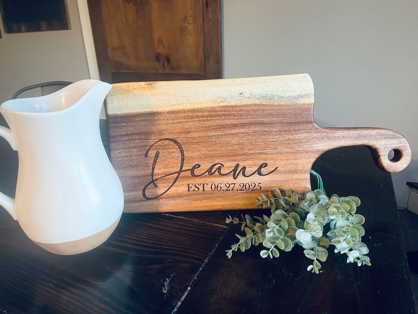 East Indian Walnut Cutting Board with Custom Engrave