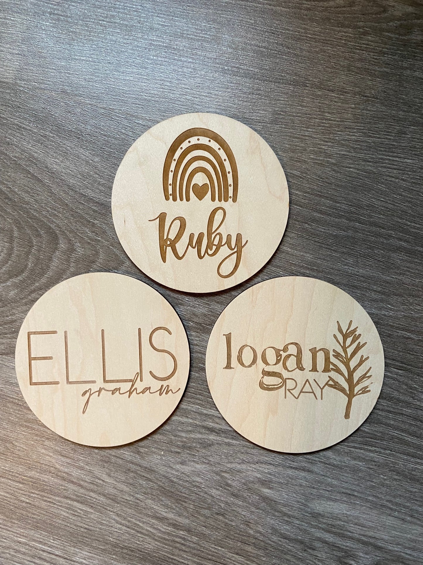 Baby Name Arrival Circles
