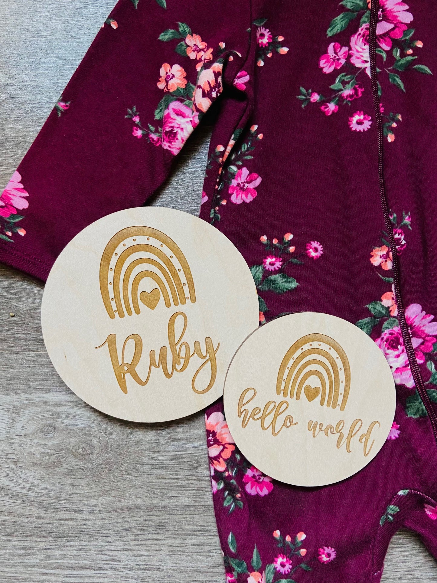 Baby Name Arrival Circles