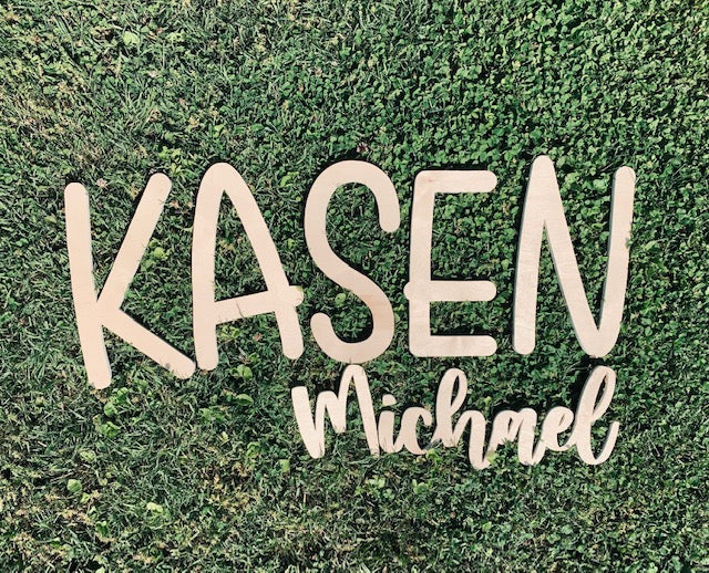 Another example of fonts for our 3D cut words