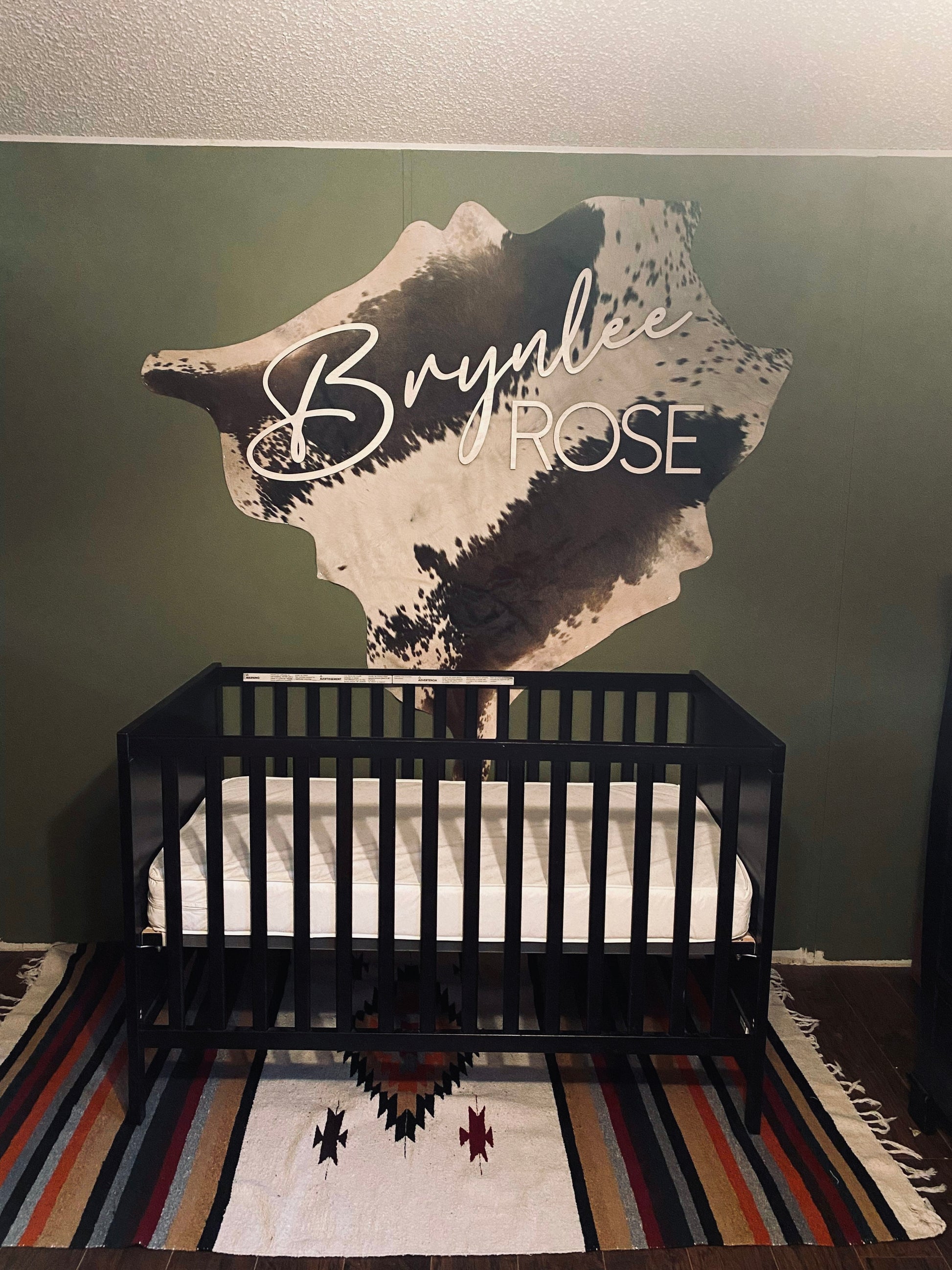 An example of 3D cut wording hanging on the wall
